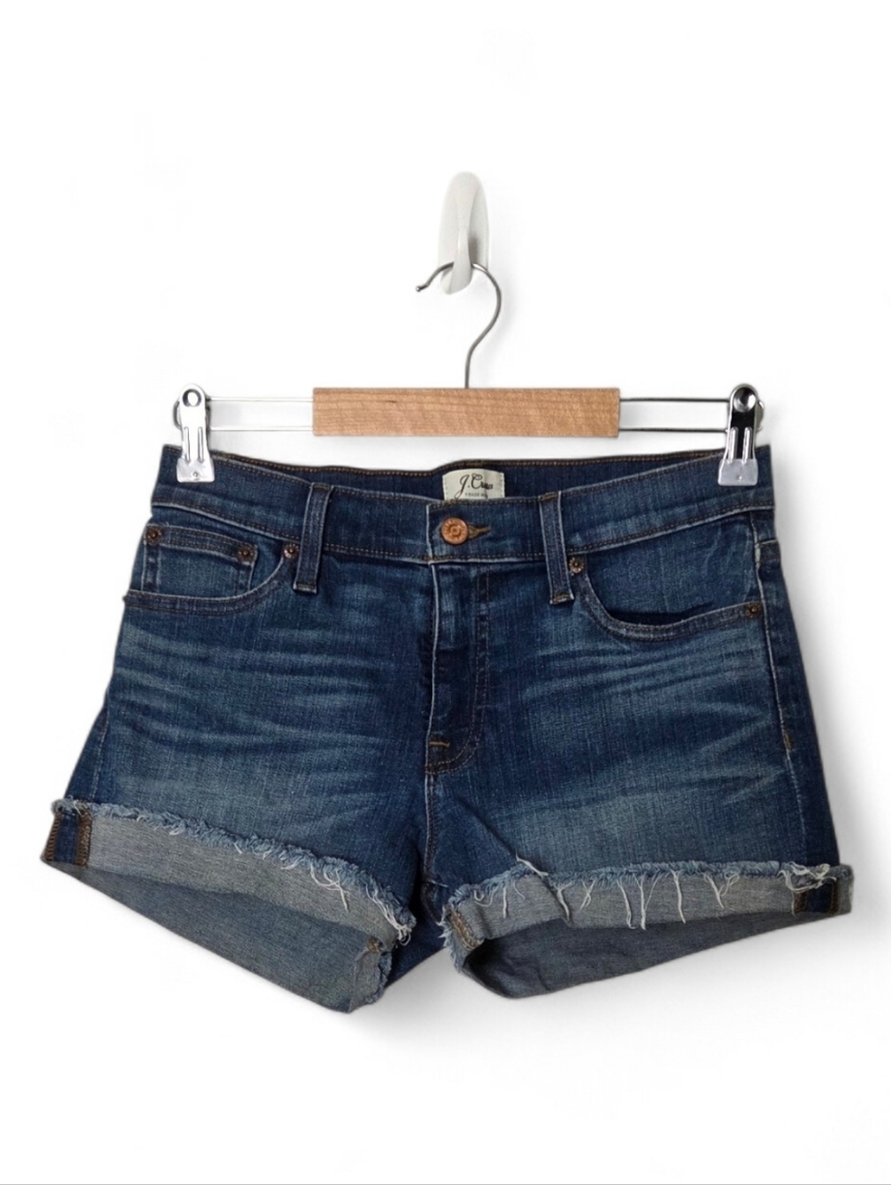 J.Crew- Dark Wash Denim Jean Shorts- Size 26